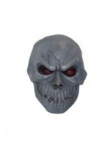 Blue Grey Horror Hell Charred Coking Skull Mask Halloween Party Masquerade Haunted House Adult Full Face Mask