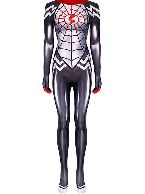 TV Drama Silk Cindy Moon Battle Suit Halloween Cosplay Costume Printing Bodysuit