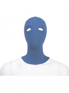 Movie Black Adam Atom Smasher Battle Suit Halloween Cosplay Accessories Blue Head Cover