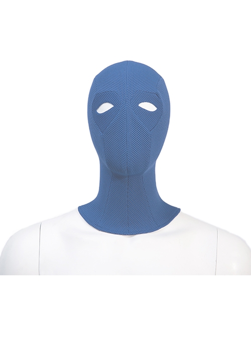 Movie Black Adam Atom Smasher Battle Suit Halloween Cosplay Accessories Blue Head Cover