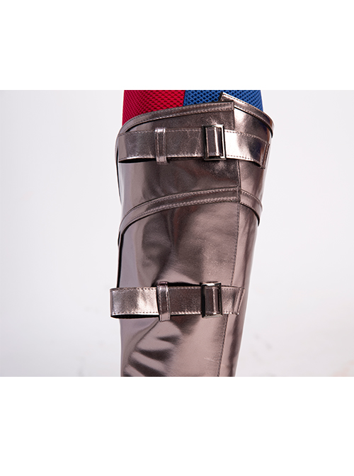 Movie Black Adam Atom Smasher Battle Suit Halloween Cosplay Accessories Shoe Covers