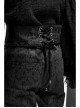 Black Adjustable Three-Dimensional Jacquard Gothic Belts
