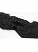 Black Adjustable Three-Dimensional Jacquard Gothic Belts