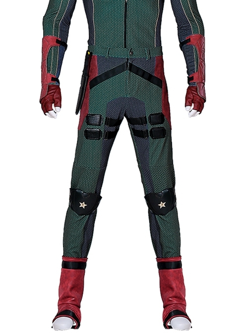 TV Drama The Boys Season 3 Soldier Boy Battle Suit Halloween Cosplay Costume Green Trousers