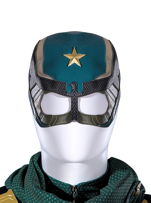 TV Drama The Boys Season 3 Soldier Boy Battle Suit Halloween Cosplay Accessories Green Helmet