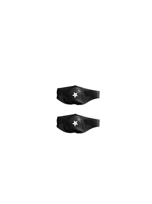TV Drama The Boys Season 3 Soldier Boy Battle Suit Halloween Cosplay Accessories Black Knee Guards
