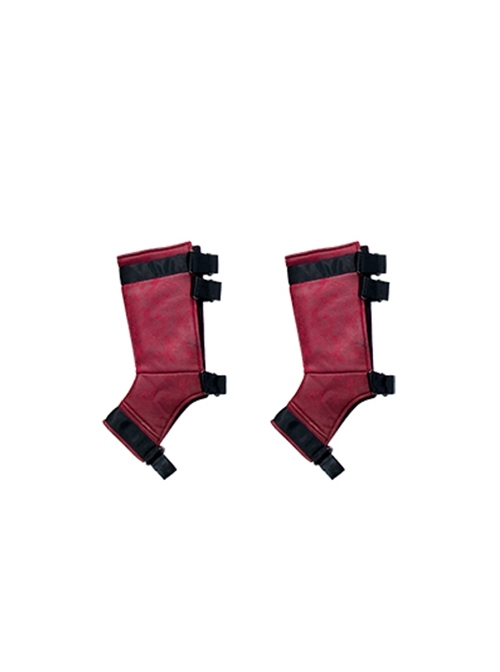 TV Drama The Boys Season 3 Soldier Boy Battle Suit Halloween Cosplay Accessories Red Leg Guards