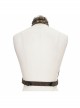 Brown Steampunk Duckbill Buckle Hanging Chain Halter Accessories