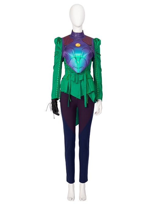 Movie Black Adam Cyclone Maxine Hunkel Halloween Cosplay Costume Full Set