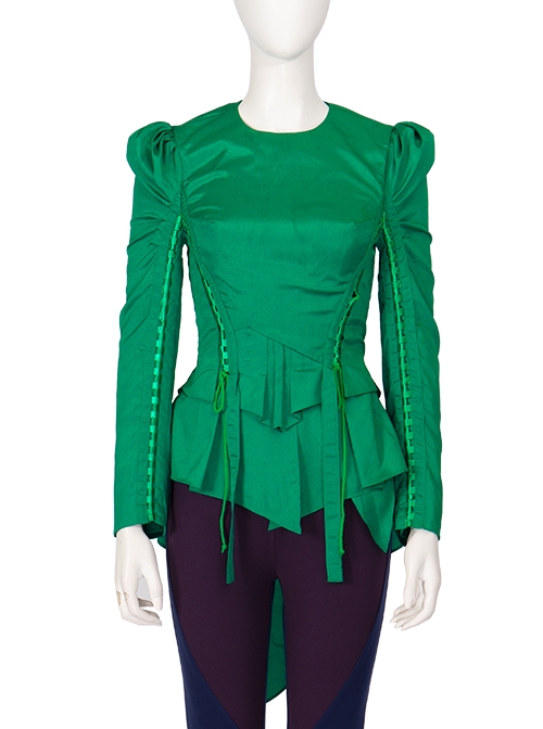 Movie Black Adam Cyclone Maxine Hunkel Halloween Cosplay Costume Green Top