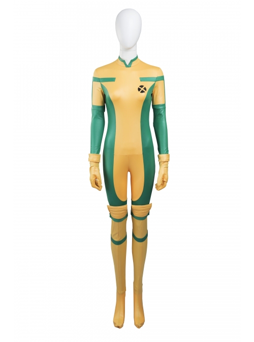 X-Men Rogue Anna Marie Halloween Cosplay Costume Full Set
