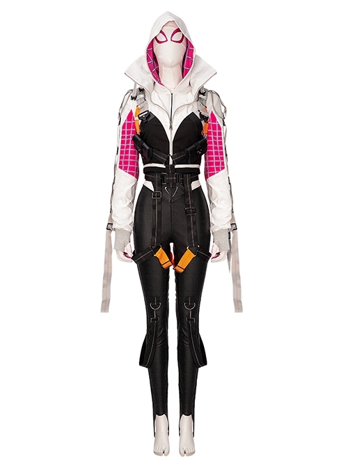 Spider-Man Into The Spider-Verse Spider-Gwen Derivative Design Halloween Cosplay Costume Set