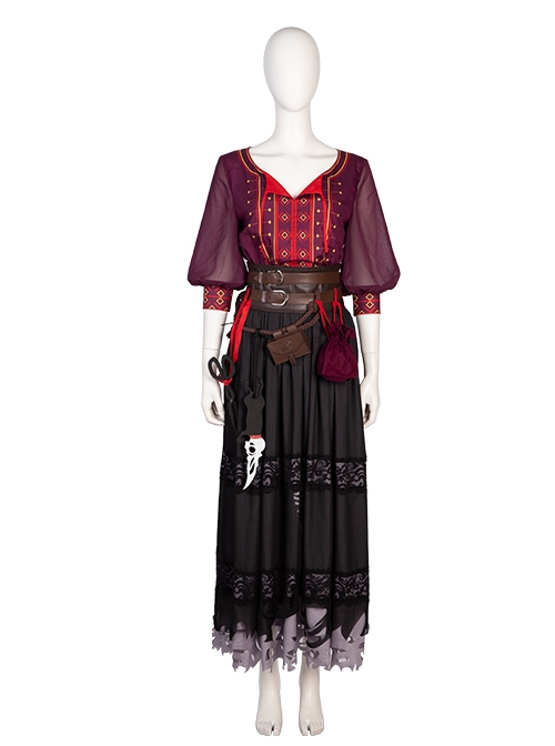 Reality TV Show Critical Role Laudna Halloween Cosplay Costume Set