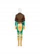 X-Men Rogue Anna Marie Halloween Cosplay Costume Brown Short Jacket