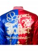Suicide Squad Harley Quinn Halloween Cosplay Costume Red Blue Baseball Uniform Full Set