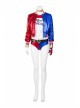 Suicide Squad Harley Quinn Halloween Cosplay Costume White Slim T-shirt