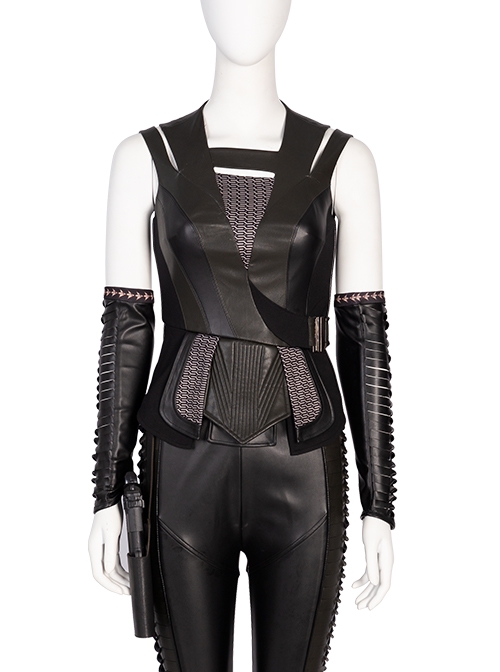 Thor Love And Thunder Mantis Black Battle-Suit Halloween Cosplay Costume Black Top