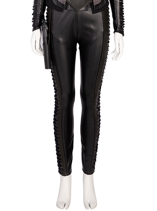 Thor Love And Thunder Mantis Black Battle-Suit Halloween Cosplay Costume Black Trousers