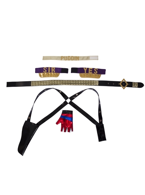 Suicide Squad Harley Quinn Halloween Costume Cosplay Accessories Set