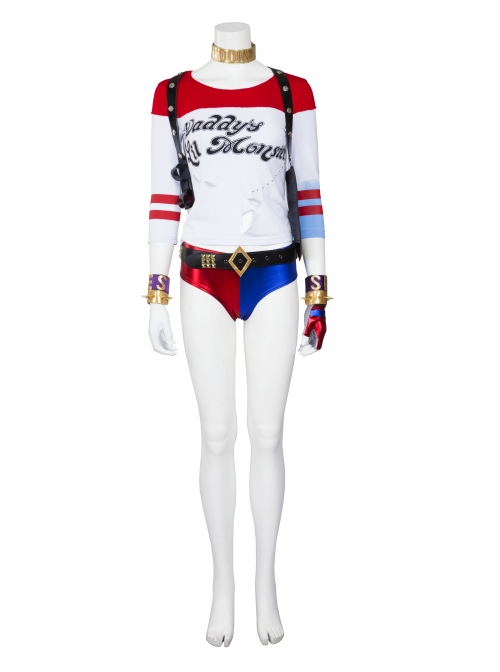 Suicide Squad Harley Quinn Halloween Costume Cosplay Accessories Set