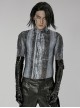 Punk Black Minimalistic Stretch Detachable Chain Patent Leather Warm Gloves