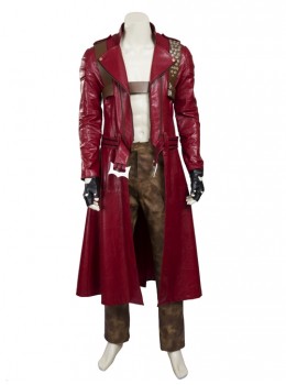 Devil May Cry 3 Dante Cosplay Costume Red Long Windbreaker Full Set