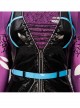 DC Comics Punchline Alexis Kaye Black Leather Vest Suit Halloween Cosplay Costume Black Vest