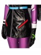 DC Comics Punchline Alexis Kaye Black Leather Vest Suit Halloween Cosplay Costume Black Vest