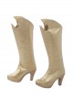 Comics Batgirl Same Golden High Heel Shoes Halloween Cosplay Costume