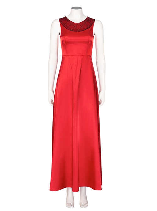 House Of The Dragon Rhaenyra Targaryen Halloween Cosplay Costume Red Long Dress