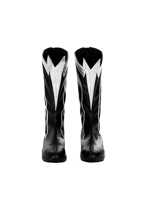 TV Drama The Flash Meena Dhawan Black Battle Suit Halloween Cosplay Accessories Black Boots