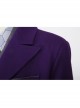 Batman The Dark Knight The Joker Halloween Cosplay Costume Purple Woolen Long Coat