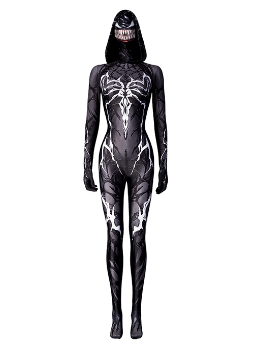 Spider-Man Into The Spider-Verse Queen Of The Dark Spider-Gwen Halloween Cosplay Costume Set