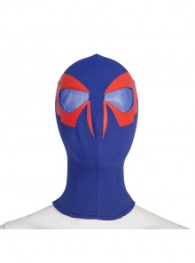 Spider-Man Across The Spider-Verse Part One Spider-Man 2099 Miguel O'Hara Halloween Cosplay Accessories Blue Headcover