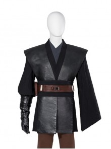 TV Drama Obi-Wan Kenobi Anakin Skywalker Outfit Halloween Cosplay Accessories Black Leather Outer Shoulder Straps