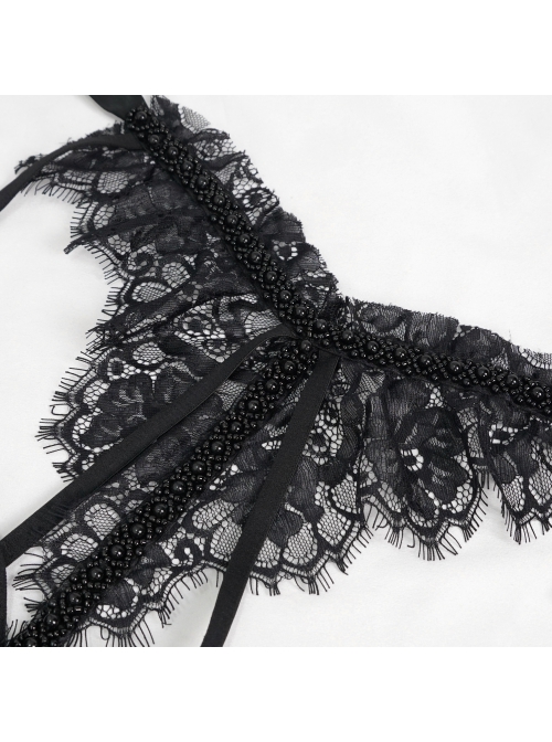 Black Turtleneck Perspective Lace Slit Velvet Sexy Gothic Dresses Female