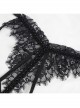 Black Turtleneck Perspective Lace Slit Velvet Sexy Gothic Dresses Female