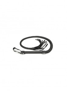 Black Adult Erotic SM Sex Props Leather Metal Decorative Leather Whip