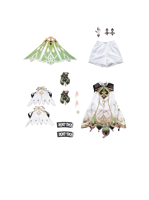 Game Genshin Impact Nahida Lesser Lord Kusanali Halloween Cosplay Costume Full Set