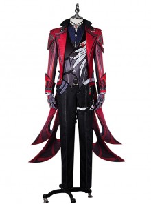 Genshin Impact Outfit Diluc Ragnvindr Skin Red Dead Of Night Halloween Cosplay Costume Full Set