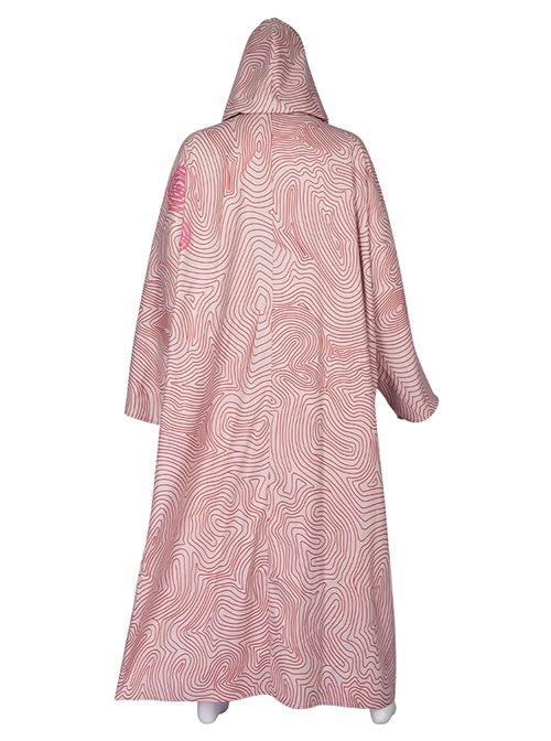 Thor Love And Thunder Halloween Cosplay Costume Red Irregular Pattern Loose Hooded Big Cloak