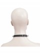 Black Punk Nailed Metal Decorated Adjustable Leather Chocker