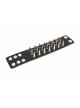 Adjustable Black Punk Multi-Row Nailed Leather Bracelet