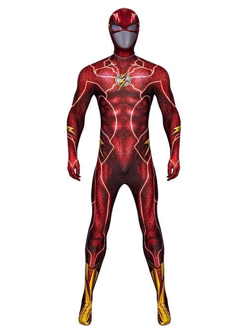 Flashpoint The Flash Barry Allen Movie Version Halloween Cosplay Costume Full Set