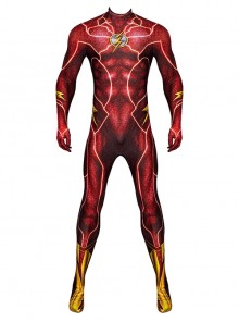 Flashpoint The Flash Barry Allen Movie Version Halloween Cosplay Costume Bodysuit
