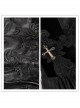 Black Side Long Collect Waisted Dead Soul Cross Sling Gothic Dress