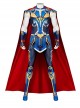 Thor Love And Thunder Thor Odinson Printing Style Battle Suit Halloween Cosplay Costume Bodysuit Set