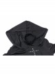 Black Hollow Cross Long Knitted Hooded Tight Gothic Dress