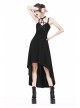 Black Rivet Leather High Waisted Sling Long Punk Dress