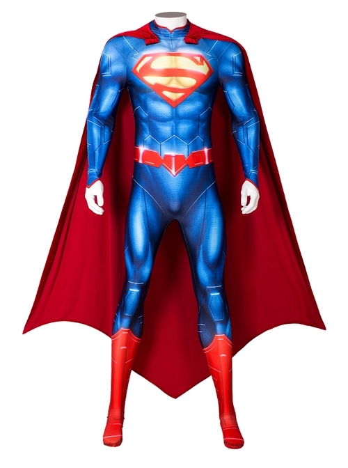 Comics The New 52 Superman Battle Suit Halloween Cosplay Costume Full Set